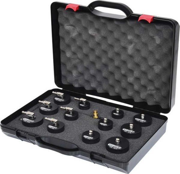 KS Tools Coffret de test du système d'air de suralimentation à baïonnette du turbocompresseur, 13 pièces, 150.1825