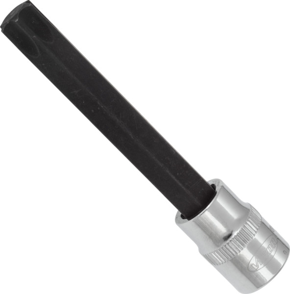 Embout de tournevis VIGOR TORX, carré creux 10 mm (3/8"), profil TORX interne, T55, longueur : 93 mm, pour fonctionnement manuel, V6091