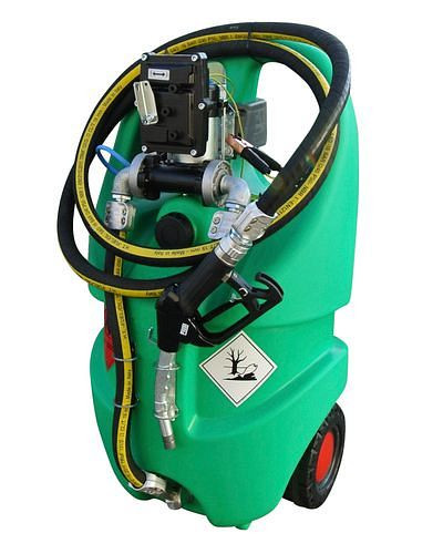 Système de réservoir mobile DENIOS type Caddy pour essence, 55 litres, avec pompe électrique 12 V, ATEX, 252-247