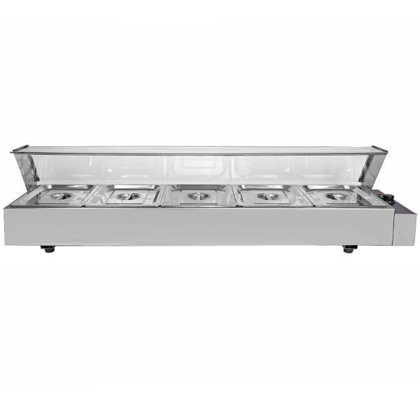 KuKoo Gastronomy Bain Marie chauffe-plats chauffe-bain-marie buffet traiteur 5x GN, 10617