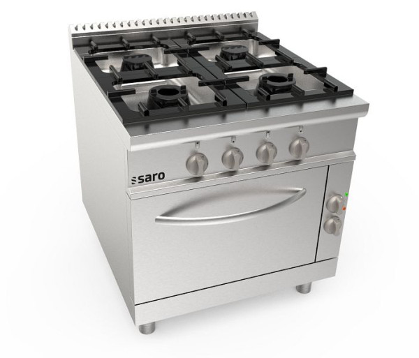 Cuisinière à gaz Saro + four électrique 4 feux LQ, 423-8025