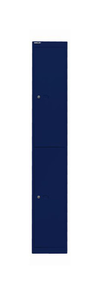 Bureau armoire Bisley, 1 compartiment, 2 compartiments, bleu oxford, CLK182639