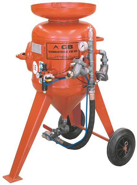 Appareil de sablage ELMAG modèle CB 60-F-S4, avec tuyau 25x40mm / 10m, M06 & télécommande start-stop (télécommande), 22315