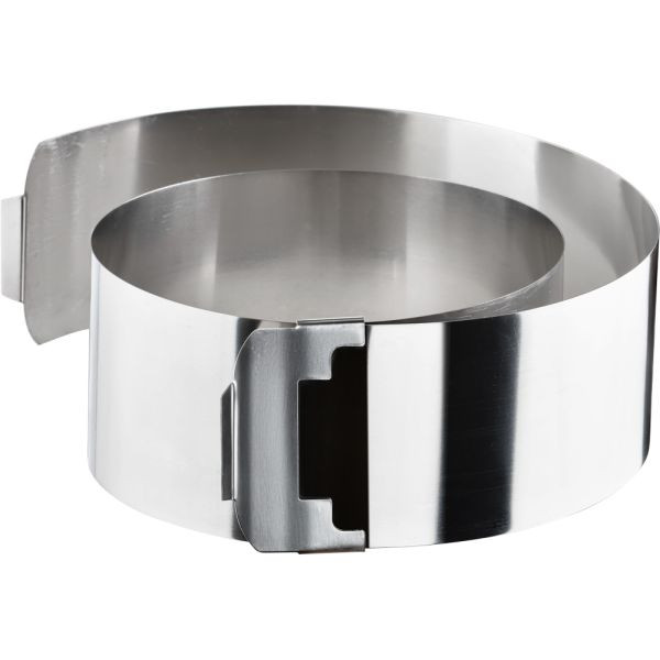 Cercle à gâteau Stalgast réglable, hauteur 75 mm, BK0104075