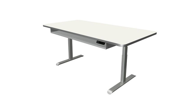 Kerkmann table debout/assise Move 4 Premium, L 2000 x P 1000 mm, réglable en hauteur électriquement de 620 à 1270 mm, blanc, 10320610