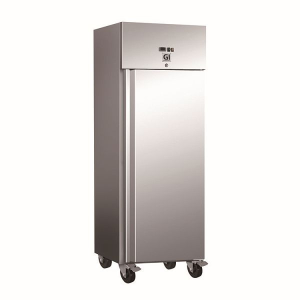 Congélateur Gastro-Inox 600 litres en acier inoxydable, refroidissement par convection, capacité nette 537 litres, 201.013