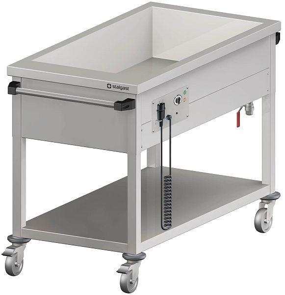 Chariot bain-marie Stalgast avec bac pour 2x GN1/880x600x850 mm, VBM09606