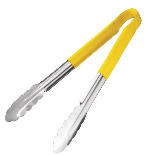 Pince de service Hygiplas avec code couleur jaune, CB157