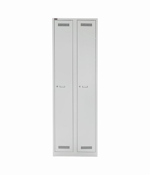 Armoire Bisley LIGHT LIGHT. 2 compartiments, gris clair, GL06D1245