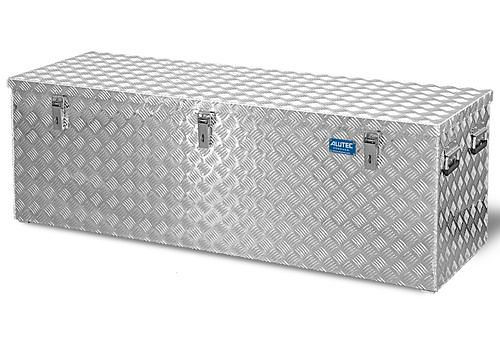 Boîte de transport DENIOS en tôle striée en aluminium, volume de 375 litres, 254-874