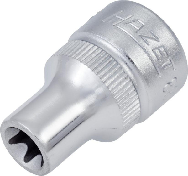 Insert pour clé à douille Hazet TORX®, carré creux 10 mm (3/8 pouce), profil extérieur TORX®, E8, avec moletage, 880-E8