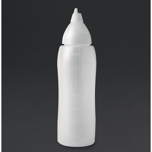 Bouteille de sauce transparente anti-goutte Araven 70cl, CW113