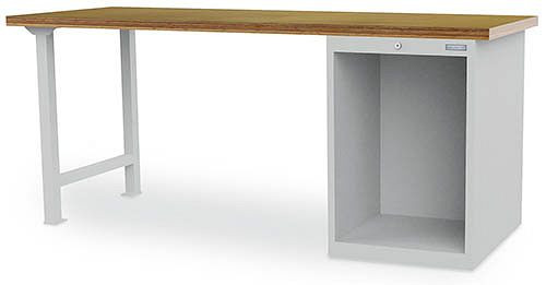 Établi en rangée Bedrunka+Hirth, R 18-24, dimensions en mm (LxPxH) : 2000 x 750 x 859, serrure à cylindre avec verrouillage centralisé, 03.20.580.001