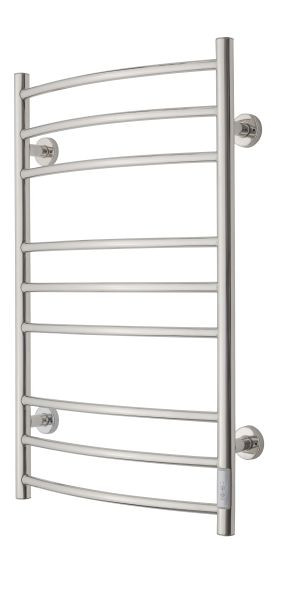 Sèche-serviettes électrique TVS ELDO 9, acier inoxydable poli, avec minuterie, 860 x 530 mm, ELDO9