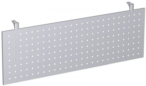 écran pour les genoux geramöbel perforé 4 pieds Pro, 1400, argent, N-657604-S