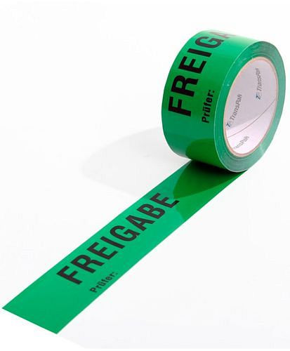 Ruban de marquage TransPak ISO, détachable, vert, 50 mm de large x 66 m, épaisseur 52µ, pack : 6 rouleaux, 299563