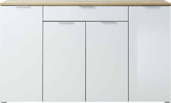 Buffet GERMANIA 3983, Effet chêne de Navarre/blanc, 3983-242