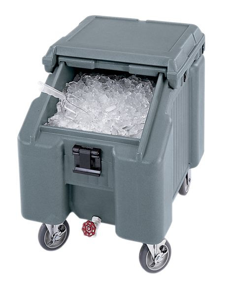 Wagon à glaçons Cambro, capacité 45,5 litres, granite gris