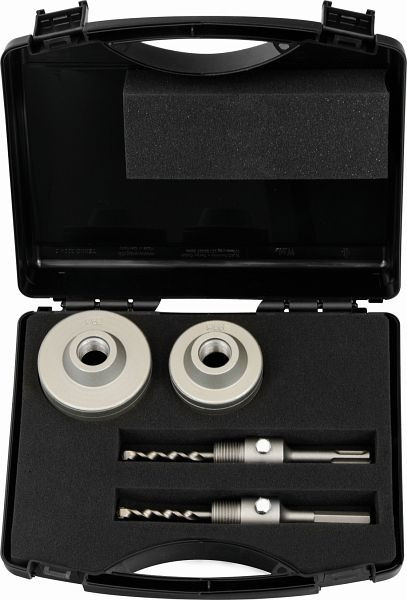 Jeu de forets à percussion Projahn Support 68/82 mm (SDS-plus / 6 pans) + porte-foret central M22, 54100