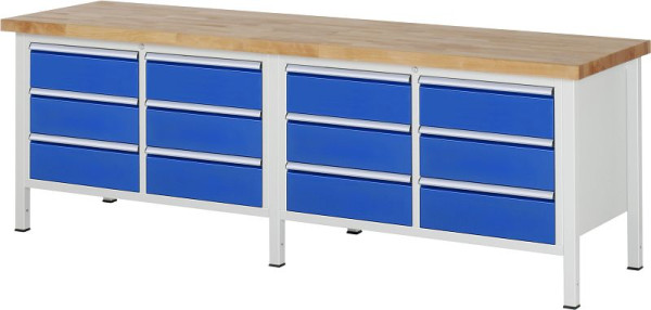 Etabli RAU série 8000 - modèle 8473, L2500 x P700 x H840-1040 mm, 13-8473A2-257B4H.11
