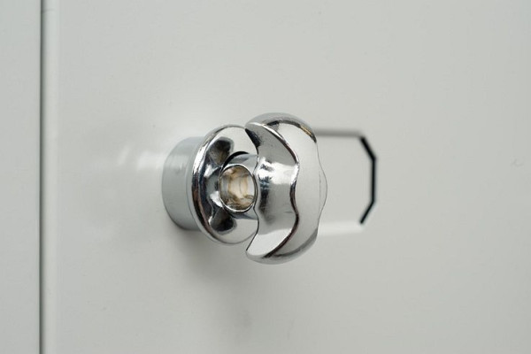Serrure tournante Bisley pour systèmes d'armoires et de casiers MonoBloc™, Office, LIGHT, non peint, MLH800