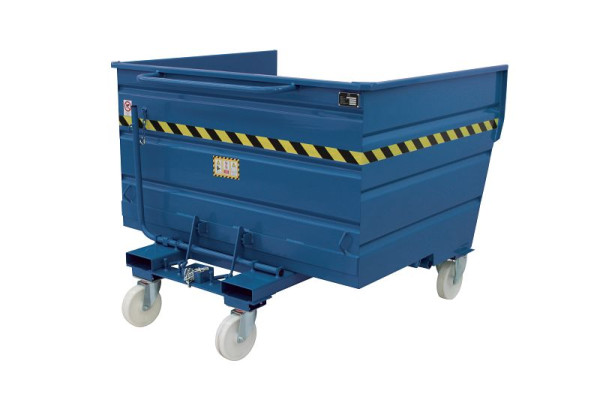 Sall Conteneur basculant multi-usages LTL en acier, 155 x 155 x 121 cm, bleu, LT1600B