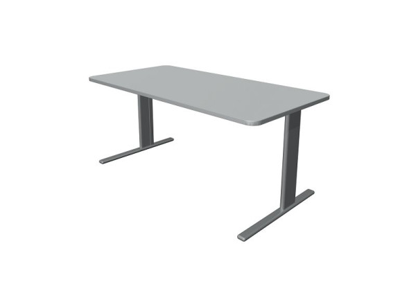 Bureau Kerkmann Unic L 1600 x P 800 x H 750 mm, gris clair, 11333611