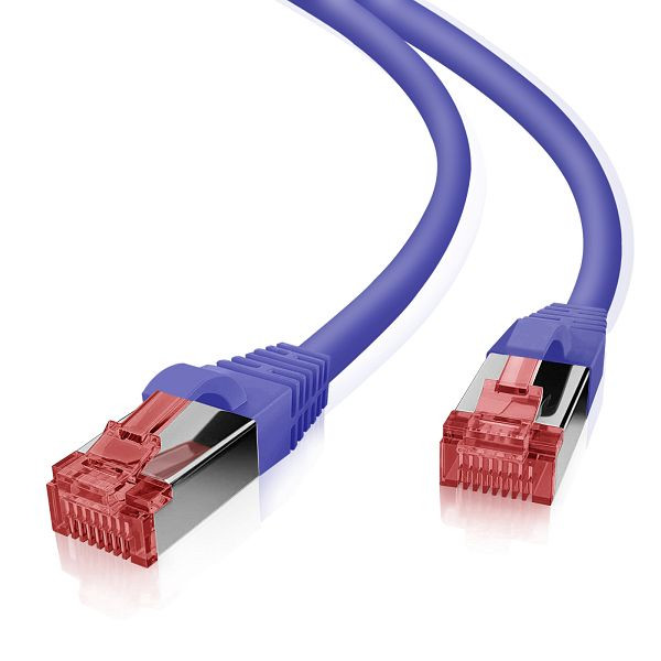 Câble patch Helos S/FTP Cat 6 violet 20,0m, 191042