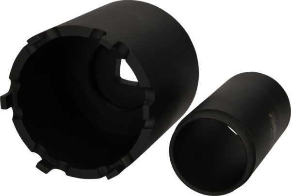 Jeu de contre-écrous et de clés KS Tools avec tube de guidage pour Mercedes, Ø 100 mm, 2 pièces, 460.5645