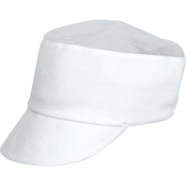 Chapeau de boulanger Nino Cucino, blanc, 35% coton / 65% polyester, HB2905002
