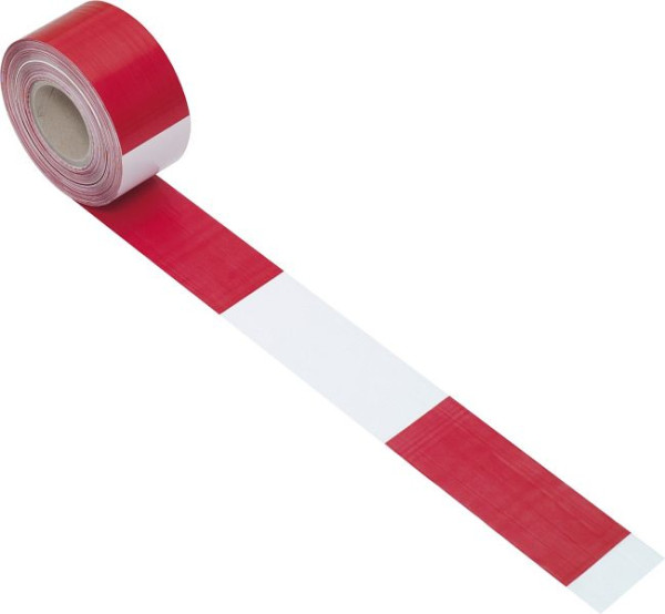 KS Tools ruban de barrière en aluminium hachuré rouge/blanc, 917.3899