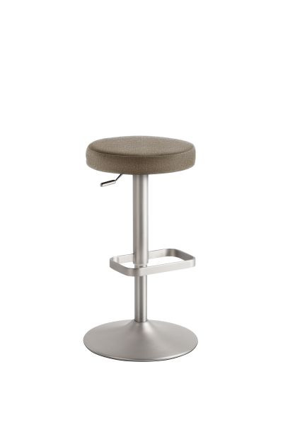 Tabouret de bar et de comptoir Mayer Sitzmöbel 1200, structure chromée mat, marron clair, 1200_04_30085