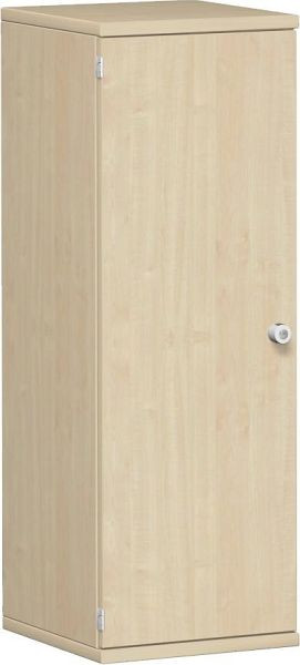 geramöbel armoire à portes battantes 2 étagères décoratives, verrouillable, serrure à droite, 400x425x1152, érable/érable, N-10DR304-AA