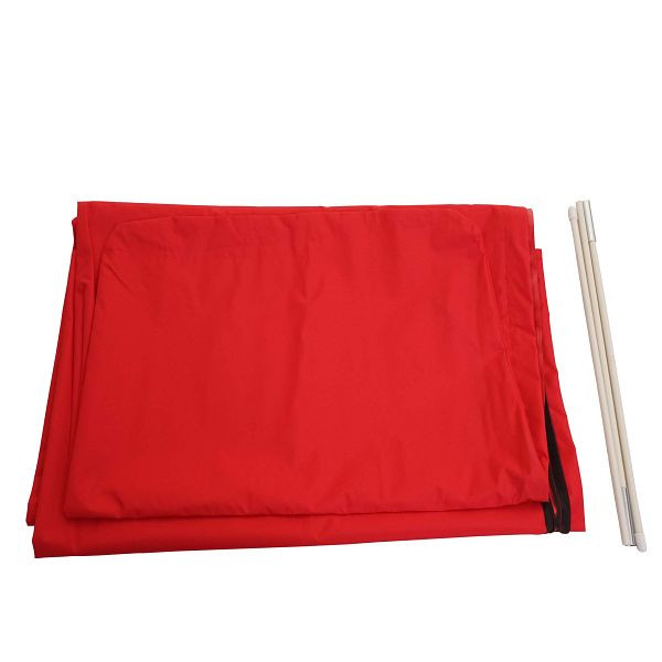 Housse de protection Mendler HWC pour parasol déporté jusqu'à 4,3 m (3x3 m), housse avec fermeture éclair, rouge, 76894