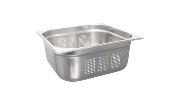 Récipient Schneider GN en acier inoxydable, modèle perforé, GN2/3 - 354x325x150 mm, 11,5L, 530312