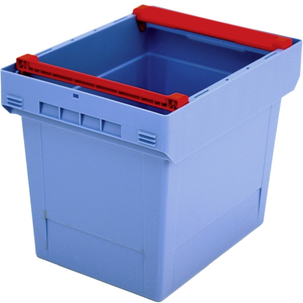 BITO conteneur réutilisable MB couvercle/barre/skid /MBB43321 400x300x323 bleu pigeon, barre, C0402-0031