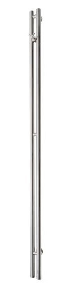 Sèche-serviettes électrique TVS PLUS 2, acier poli, 1800 x 80 mm, PLUS2ST