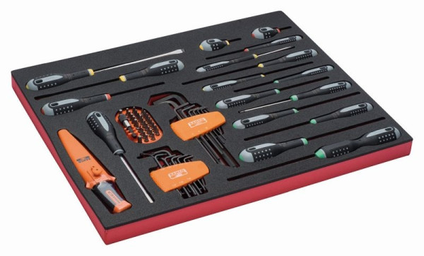 Embout Bahco 3/3, tournevis + embouts, 51 pièces, FF1A21