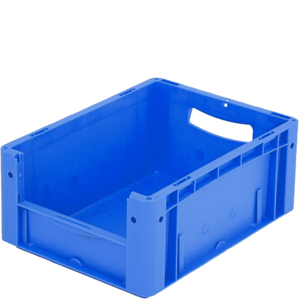 BITO Euro bac gerbable XL Set /XL 43174 400x300x170 bleu, ouverture pour retrait d'étiquette sur le devant, C0290-0032