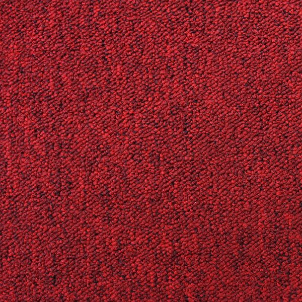 Dalles de moquette KuKoo 50 x 50 cm rouge fièvre, lot de 20, 24926