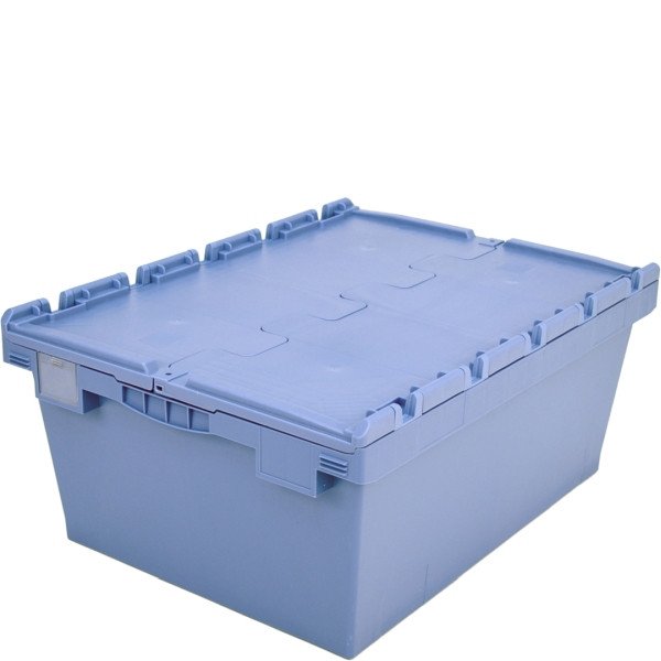 BITO conteneur réutilisable MB cover/bar/skid /MBD86321D 800x600x323 dove blue, cover double floor, C0402-0038