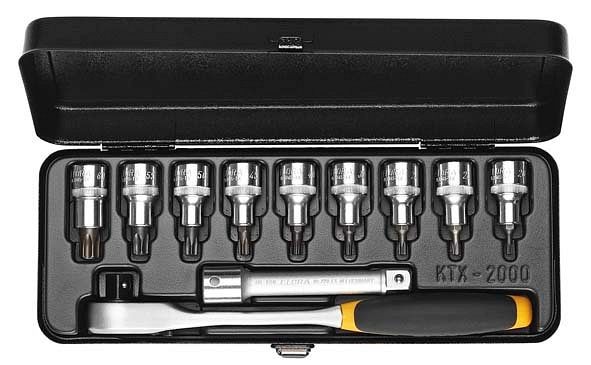 Jeu de clés à douilles ELORA 1/2 ", TORX®, 11 pièces 20-60 mm, 770-KTTXK, 0770551352900