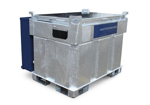 Système de réservoir mobile DENIOS pour diesel et urée, KI-D, 770 litres, avec pompes 230V, 278-999