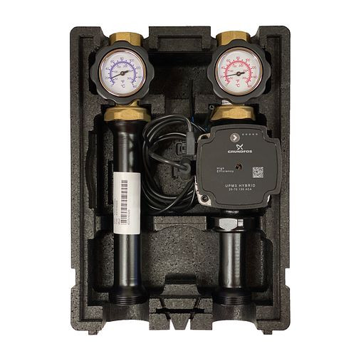 Groupe de pompes de circuit de chauffage Environ EcoMix direct, avec pompe Grundfos UPM3 Hybrid 25/7 à haut rendement, ENECO0031UPM3