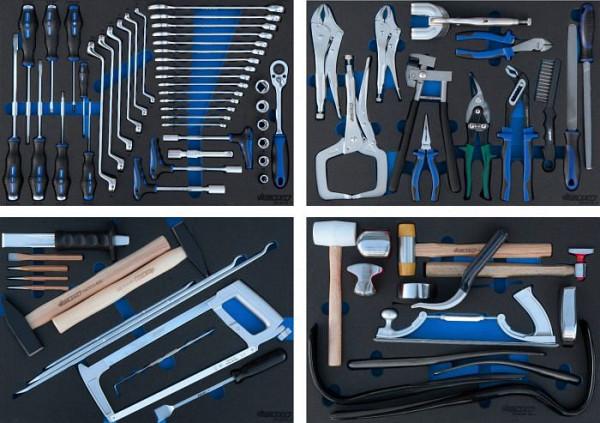 Set d'outils de carrosserie Boxo 78 pièces, BXA-078