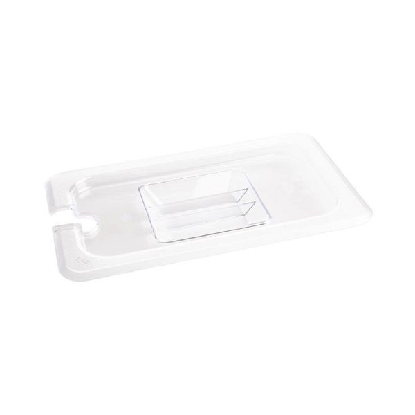 Couvercle en polycarbonate Vogue avec évidement cuillère GN1 / 4, U253