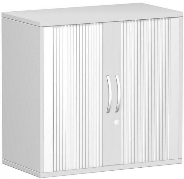 geramöbel panneau supérieur d'armoire à volets roulants 25 mm, avec pieds, verrouillable, 800x425x798, argent/gris clair, S-382117-SL