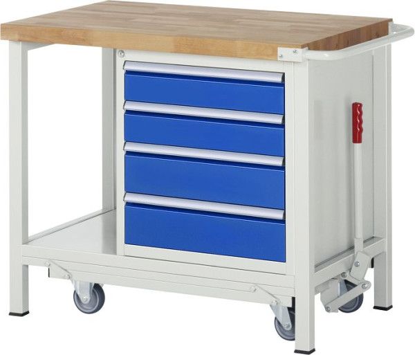 Etabli abaissable RAU 8000 - modèle 8162, L1000 x P700 x H880 mm, 15-8162A6-107B4F.11