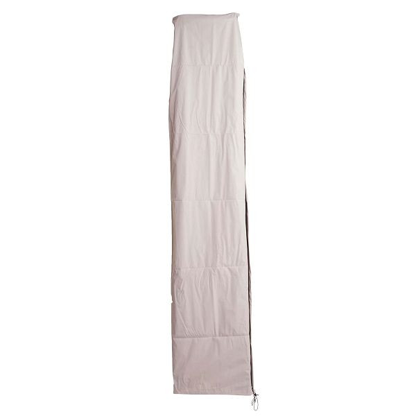 Housse de protection Mendler HWC pour parasol déporté jusqu'à 4 m, housse de protection avec fermeture éclair, gris crème, 76884