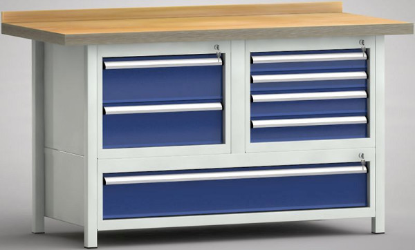 Etabli standard KLW - 1500 x 700 x 840 mm L x P x H, WSK35N-1500M40-E7020